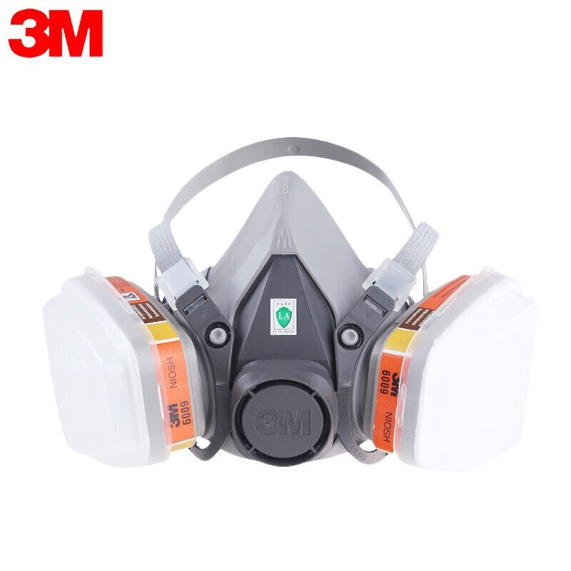 3m 6200防毒面具kn95呼吸防护七件套汞蒸气6200 6007七件套工业简装版