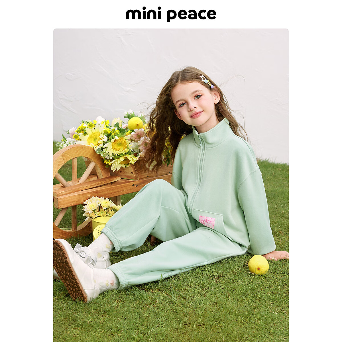 MiniPeace太平鸟童装女童套装FBFCF1331 月石绿 160cm