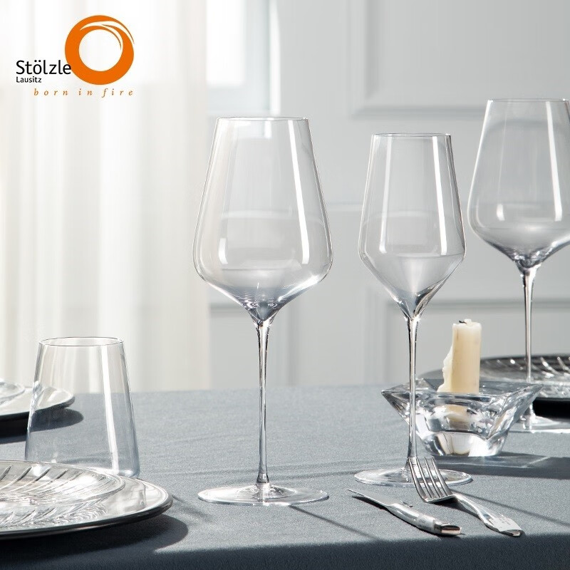 索雅特 Stolzle德国进口手工水晶玻璃红酒杯白葡萄酒杯高脚杯创意醒酒器 Q1手工波尔多红酒杯 2支 600ml