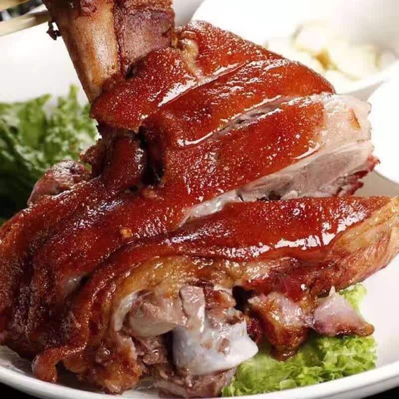 整只蹄髈酱肘子冲量即食包装开袋肘子脱骨无骨真空肉食五香味小吃 无骨肘子肉150g * 2袋