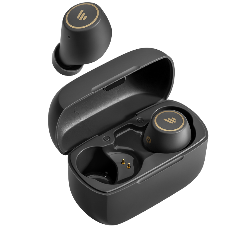 漫步者（EDIFIER） TWS1 PRO 真无线蓝牙耳机迷你双耳运动耳麦通用适用于苹果华为小米手机 TWS1 Pro 深灰色+黑色保护套