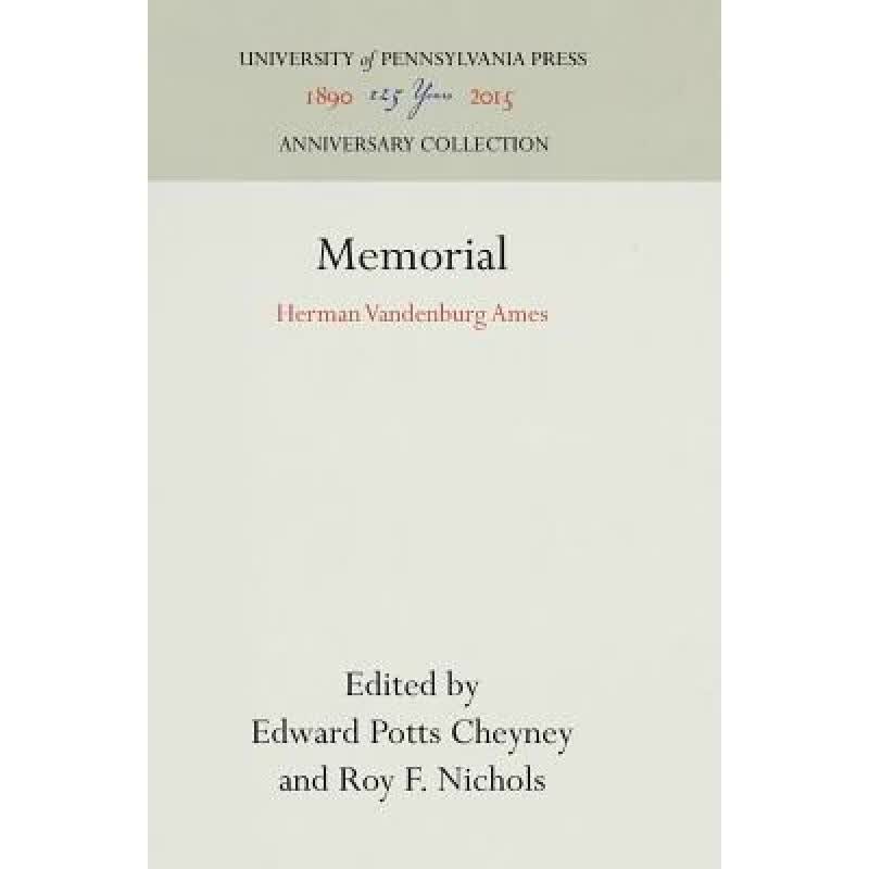 预订 Memorial: Herman Vandenburg Ames