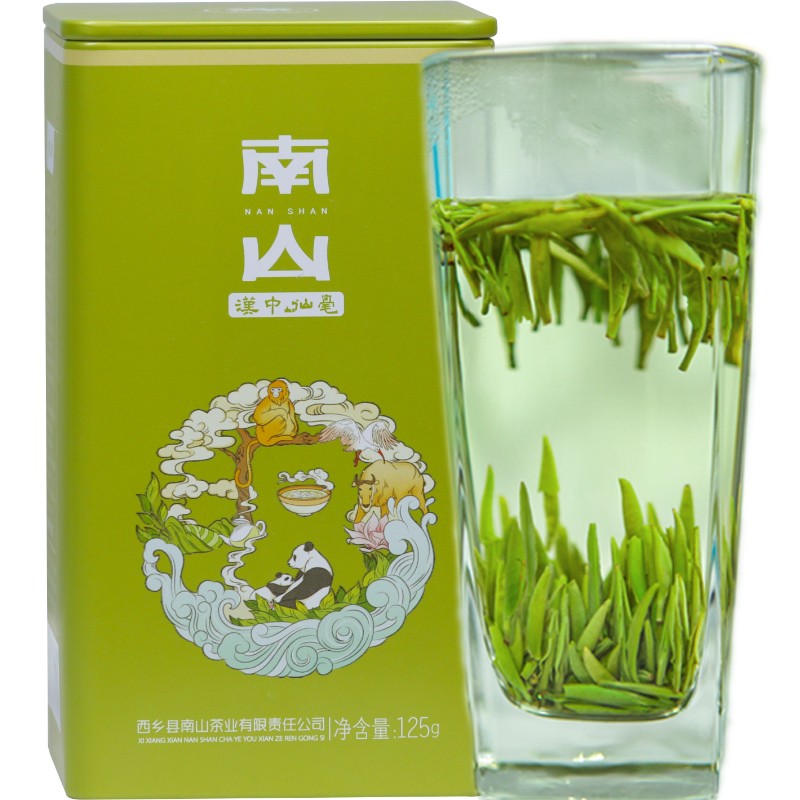 南山村(nan shan cun)汉中仙毫  2024新茶陕南绿茶高山嫩芽雀舌茶叶