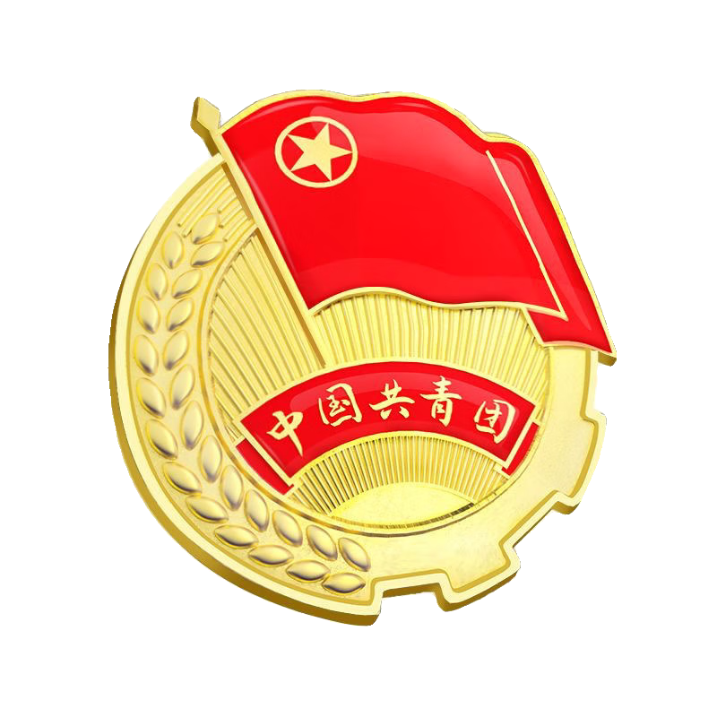 团徽学生用标准型新版中国共青团团员胸针别针式大磁铁扣新版团旗 2cm