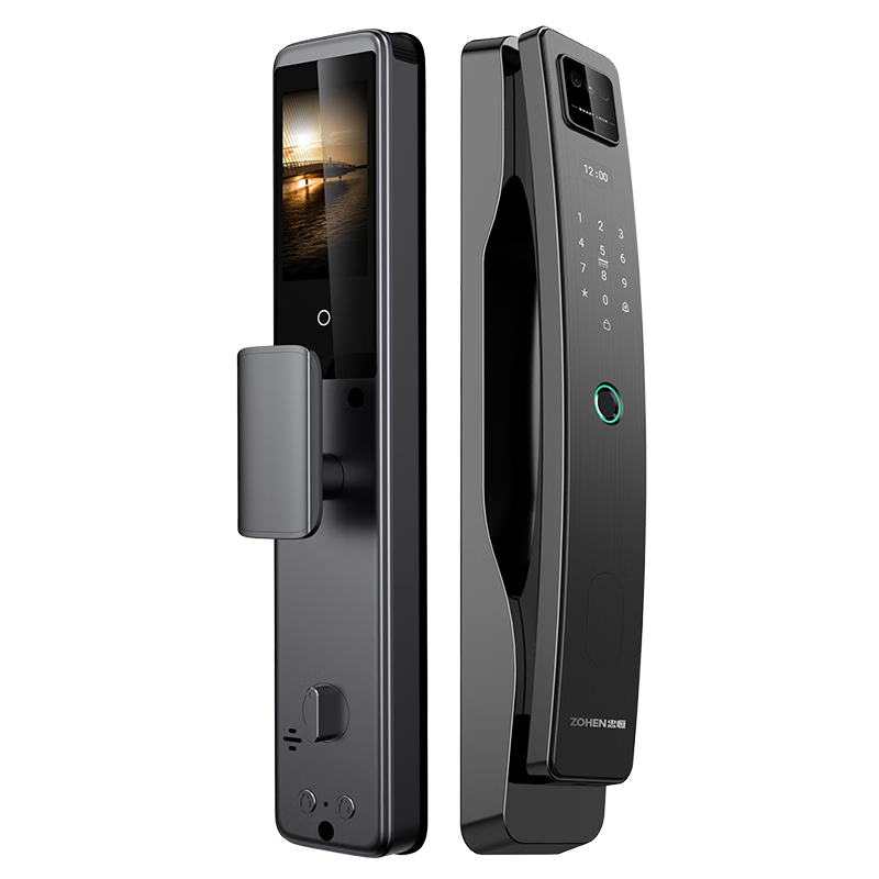 zohenzohen忠恒智能锁全自动人脸识别指纹锁铝合金家用防盗门锁p33m