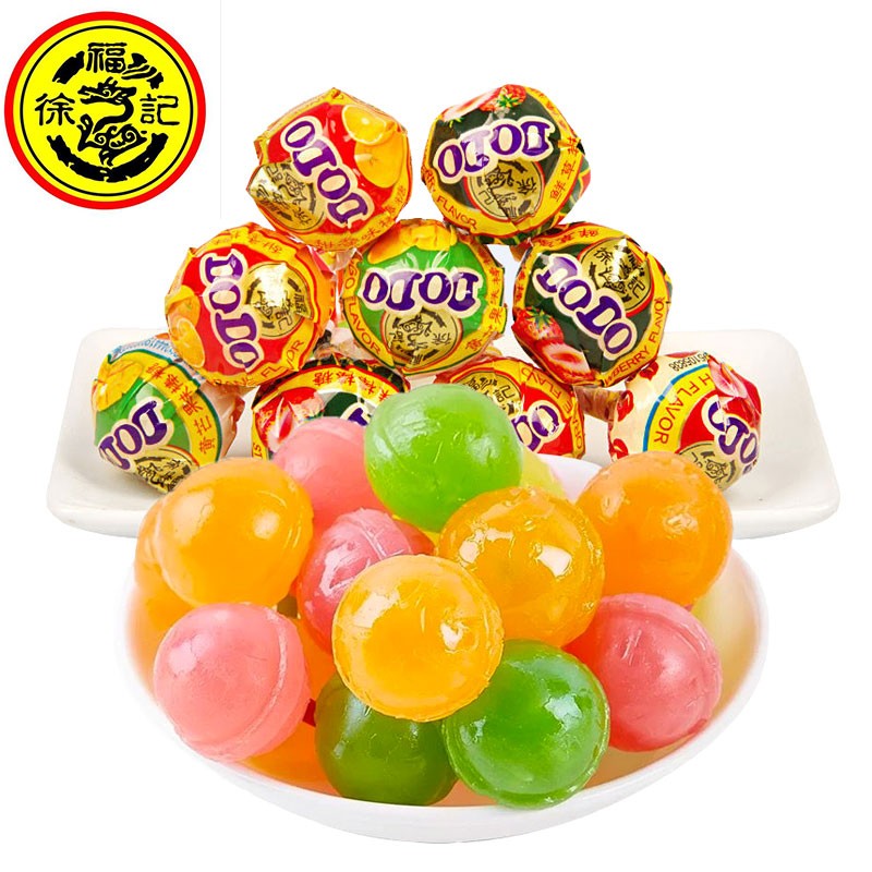 徐福记棒棒糖500g约37个 散装儿童甜香橙味牛奶味青苹果味结婚喜庆糖