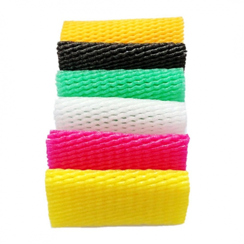 千特水果网套防震草莓保护泡沫网套包装苹果梨子网兜网袋包装 加厚长