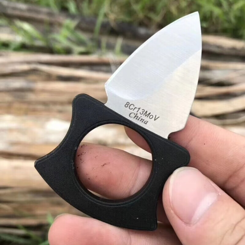 宰搂防身武器指环指虎合法虎指四指拳虎齿户外刀edc刀随身防60以下20m 高硬度指环
