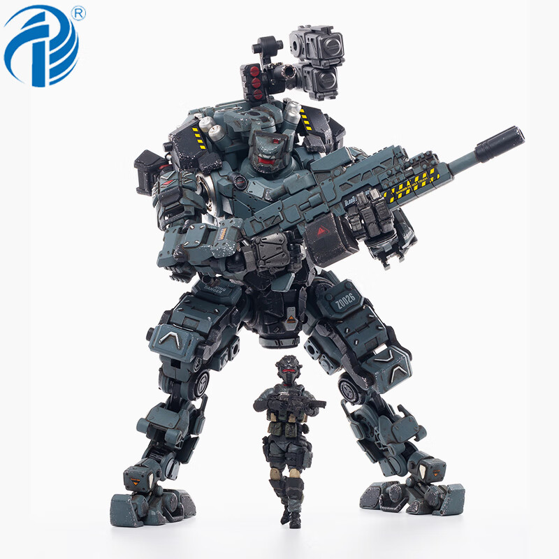 暗源暗源暗源JOYTOY暗源钢骨强击机甲警灰强化版变形玩具关节可动兵人 钢骨强击机甲警灰版怎么看?