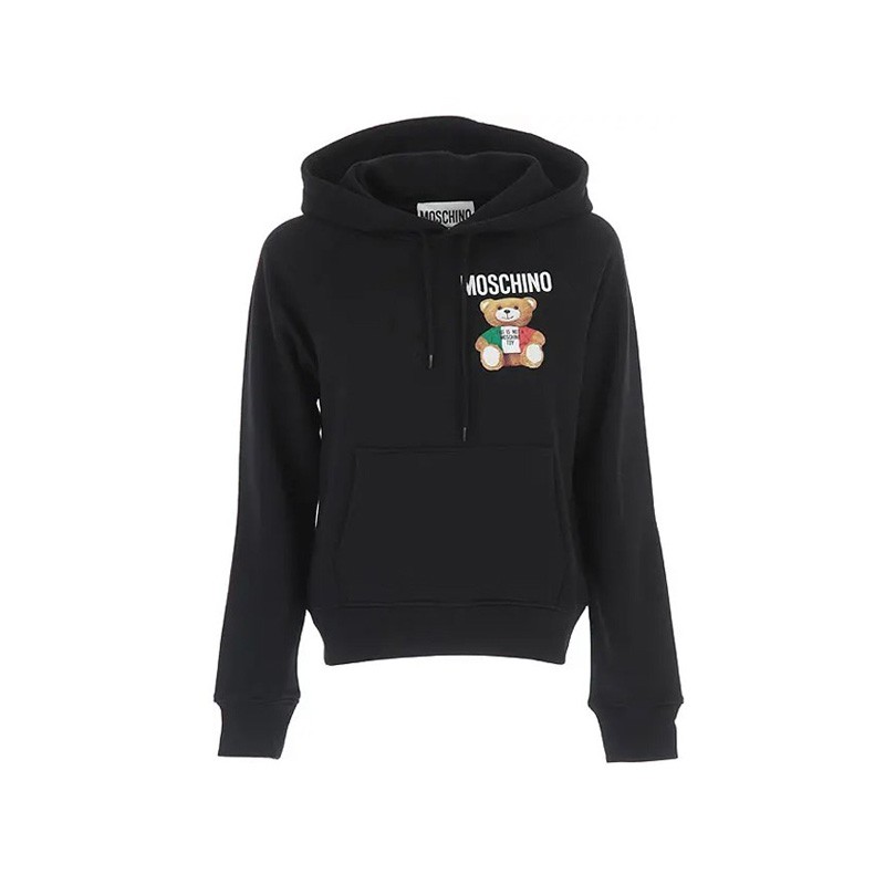 已开箱为什么莫斯奇诺（Moschino）A1711 0527 1555黑色连帽卫衣评测？插图