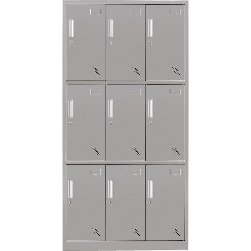 初嘉(CJ)不锈钢更衣柜员工宿舍储物柜碗柜车间洗浴换衣柜 九门更衣柜