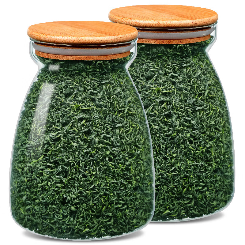 茶叶绿茶2023新茶高山云雾绿茶照日庐山雨前茶叶罐装共500g