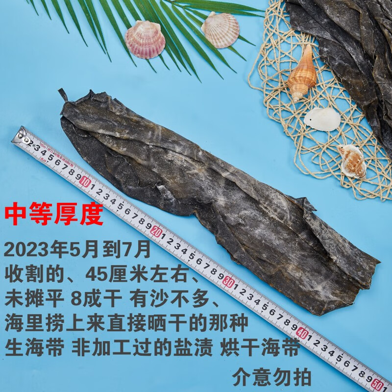 闽臻精选海带头干货500g山东威海特产日晒干海带根头特厚煲汤软糯新货