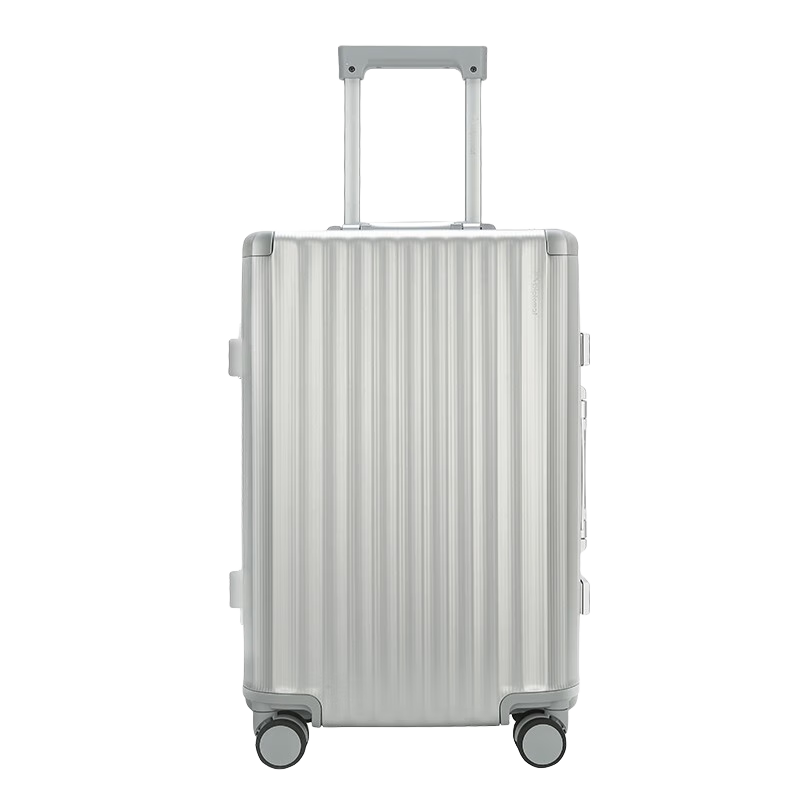 Diplomat外交官行李箱高顏值鋁鎂合金男女商務(wù)出差旅行學(xué)生拉桿箱TL-2505 銀色 20英寸 -適用短途【可登機】