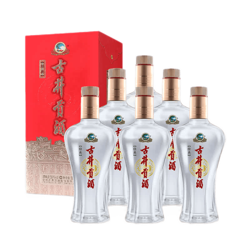 古井贡酒 经典古井 50度白酒整箱装 500ml*6瓶 浓香型 230元