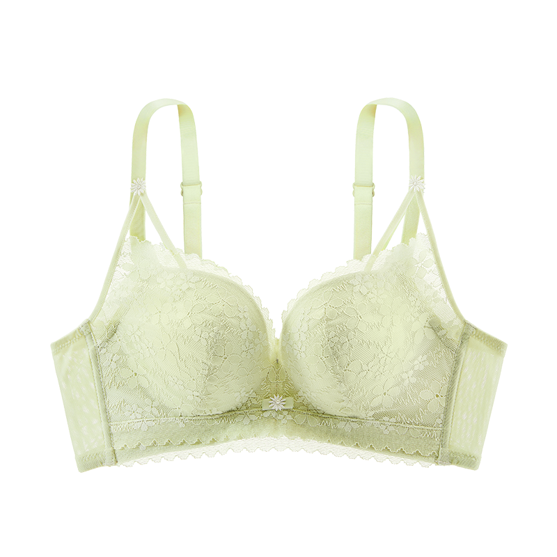 都市麗人文胸聚攏蕾絲舒適透氣性感內(nèi)衣女胸罩2B32D7