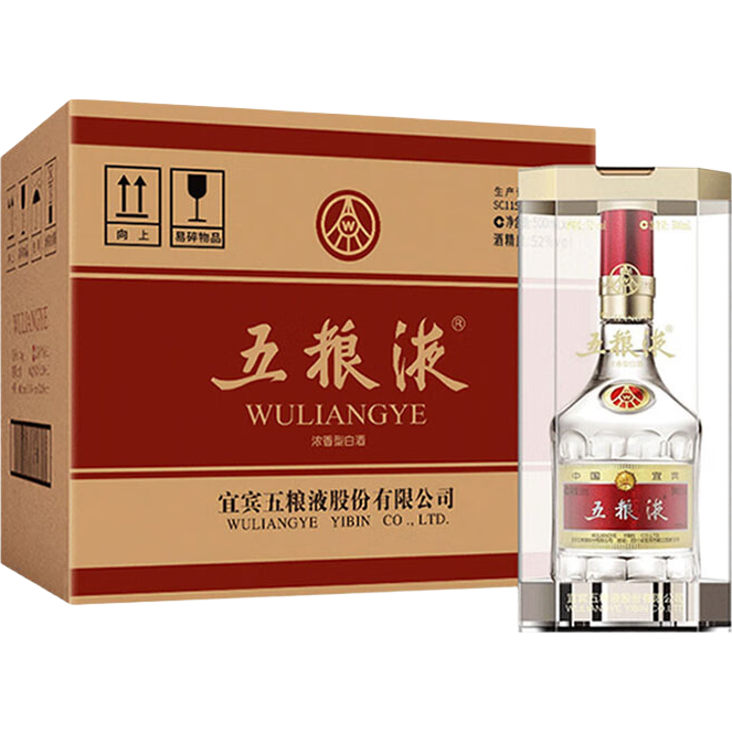 ���ڲ�����Wuliangye/����Һ ����˴� 52�� Ũ���� 500ml 6ƿ 5040Ԫ