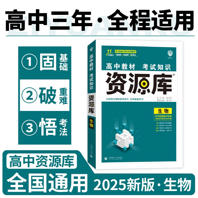 2025版高中教材考试知识资源库 生物（新教材版） 理想树图书 高中通用知识清单