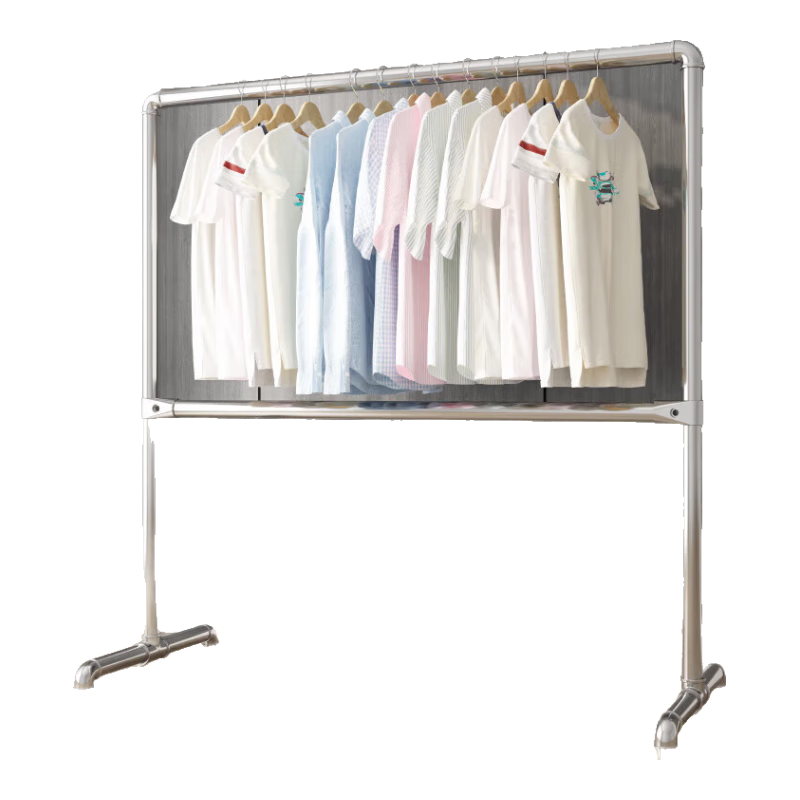 寶優(yōu)妮晾衣架落地衣架室內(nèi)掛衣室外晾衣桿臥室曬衣架可置物衣架子25管