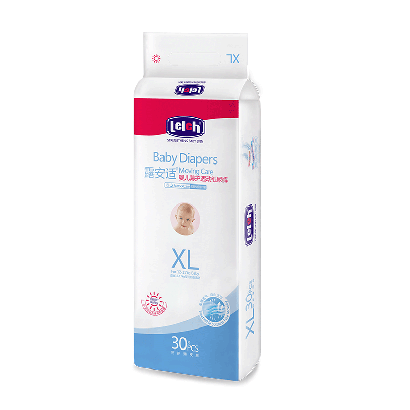 露安適（Lelch）微氣候系列日用紙尿褲XL34片(12-17kg) 加大號嬰兒紙尿褲 尿不濕