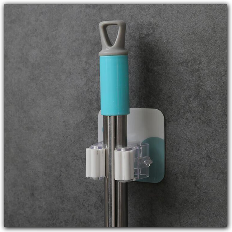 钵至拖把的挂钩卫生间吸盘拖把架免打孔拖把夹挂拖把扫把卡座拖布挂架