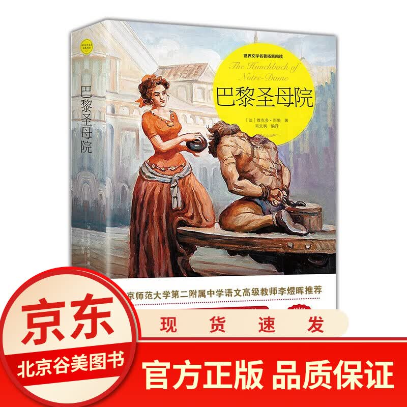巴黎圣母院雨果正版无障碍阅读三四五六年级初中小学生课外阅读经典名著书籍排行榜
