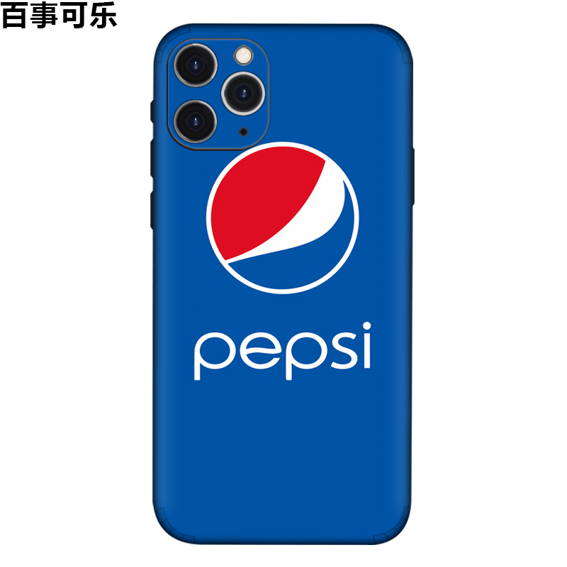 百事可乐壁纸 iphonex,百事可乐壁纸 苹果 贴iphonex手机贴纸xsmax全包后膜67/8plus彩膜xr背膜 百事可乐*3片装