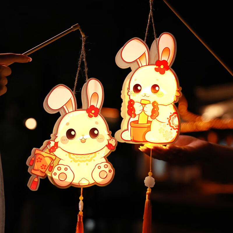 insaho龙年新年灯笼手工diy材料包元旦元宵节儿童手提发光龙灯古风