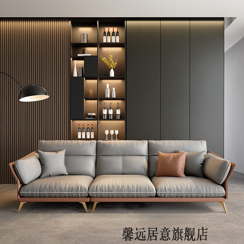 缦宛木库斯家具北欧轻奢免洗科技布沙发客厅现代简约布艺组合小户型整