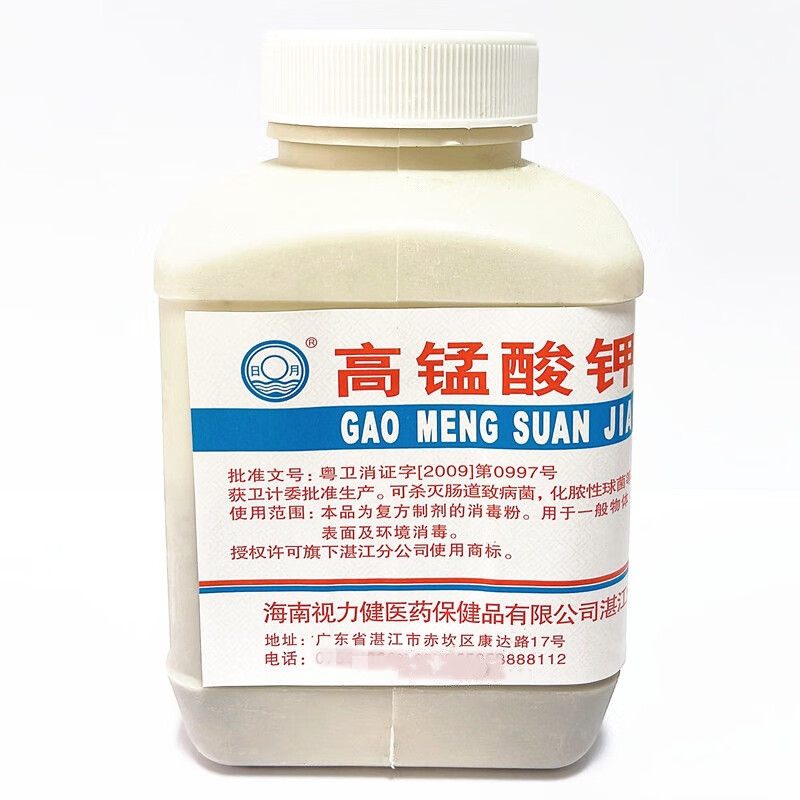 日月 高锰酸钾消毒粉 500g 1瓶装