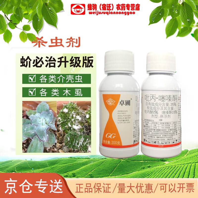 国光卓圃蚧壳虫专用药蚧必治农药多肉介壳虫花卉植物果树杀虫剂 200ml