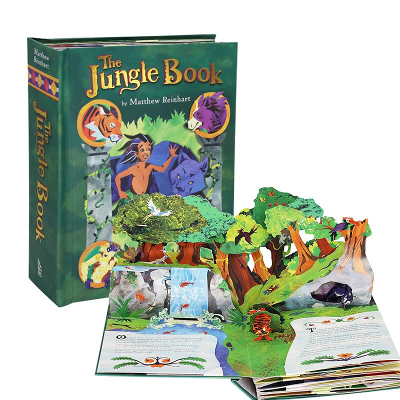 奇幻森林立体书 英文原版 the jungle book: a pop-up adventure