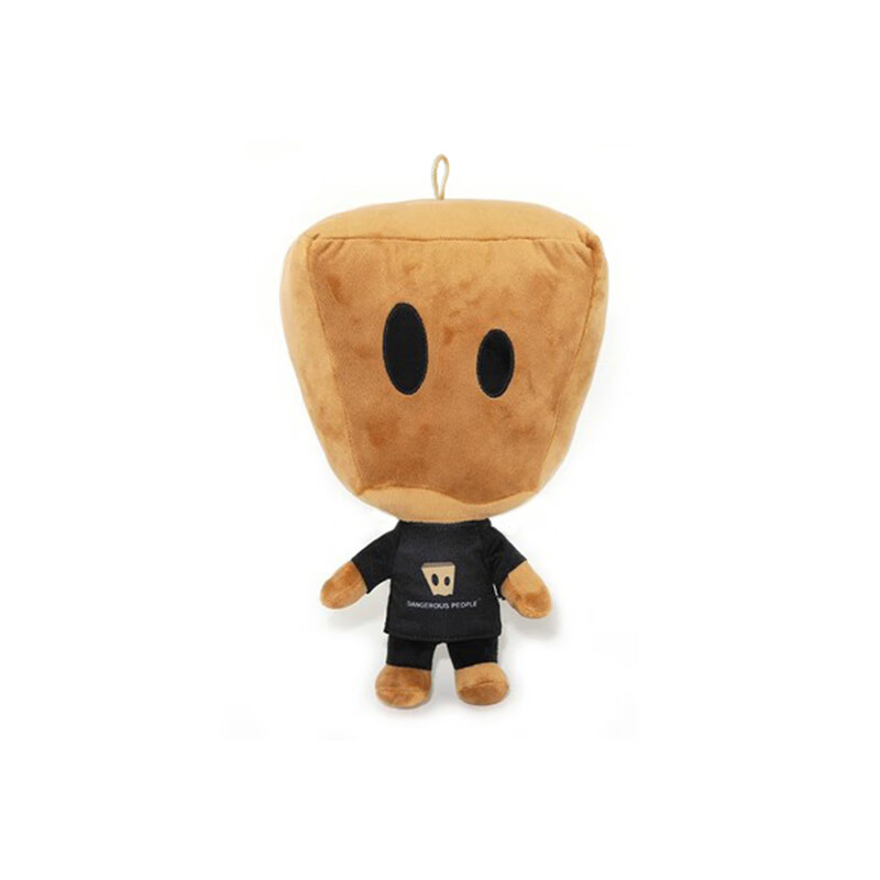 砚玺dangerouspeopledsp纸袋人花朵毛绒小d玩偶周边娃娃 纸袋人娃娃