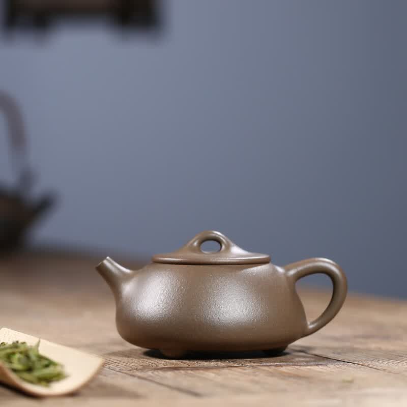 吟香茗宜兴紫砂壶名家谢晓东茶具纯全手工泡茶壶原矿青灰泥景舟石瓢壶