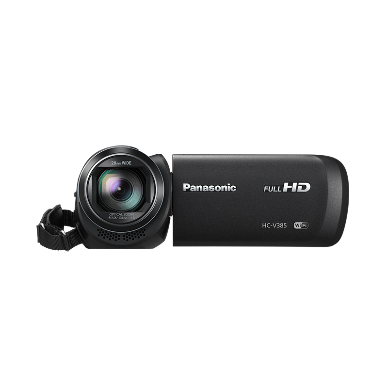 松下（Panasonic）V385家用/直播高清数码摄像机、DV WIFI、90倍变焦、5轴防抖、（V270升级版）