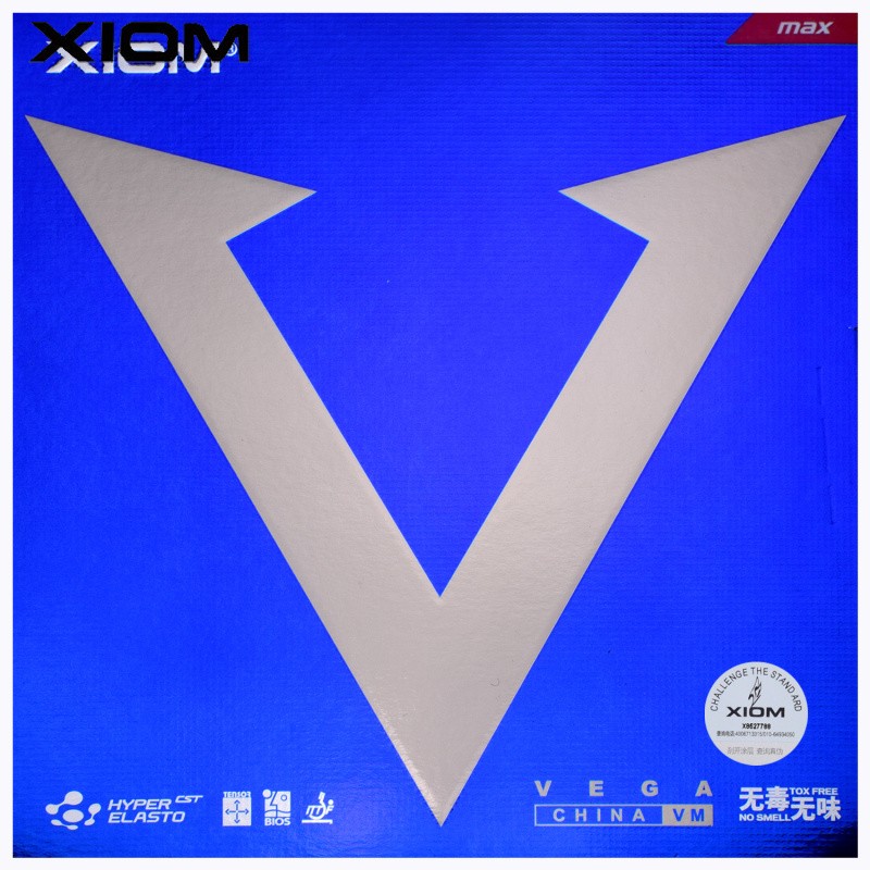 xiom骄猛 乒乓球胶皮反胶 白金v唯佳中国粘性套胶进攻型 黑色max