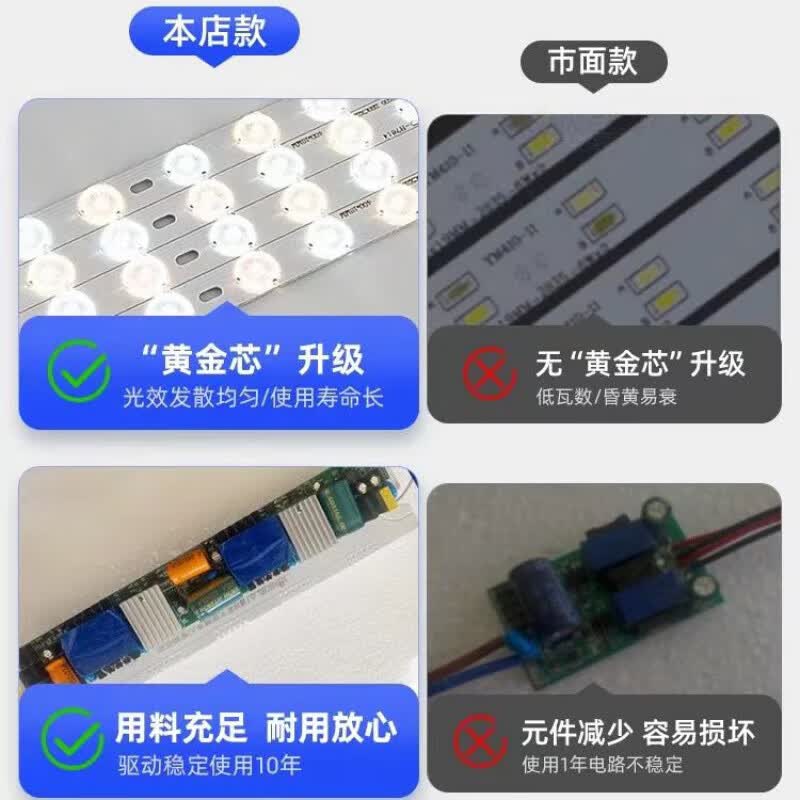 欧普达科奇灯具大全2026款客厅大灯新款简约现代高端大气家用卧室灯餐 奶油风-方形50cm三色变光