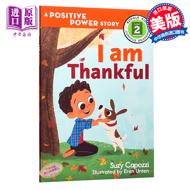 正能力小故事2级 我懂感恩 英文分级读物贴纸书 I Am Thankful 英文原版 3-6岁 贴纸书