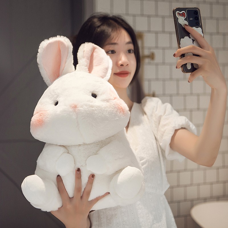 微凡嘉(weifanjia)可爱小白兔子公仔毛绒玩具玩偶女孩陪睡觉抱枕布