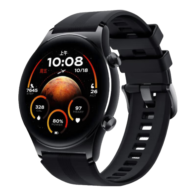 荣耀手表GS4智能蓝牙通话真金镀层血氧心率睡眠监测心脏健康预警公交门禁离线支付运动时尚多功能腕表 星空探索【晒单好礼】