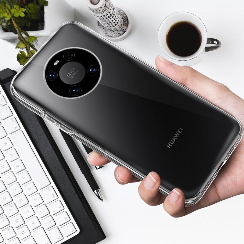 硅胶散热男女款后背保护套 适用于  华为mate40pro全包透明壳*单壳