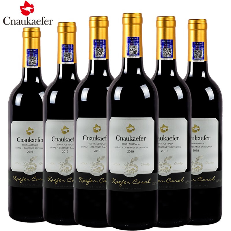 凯富卡洛尔（KAEFER CAROL）干红葡萄酒 澳洲原瓶进口 750ML 商务宴请送礼 六瓶整箱装 精酿