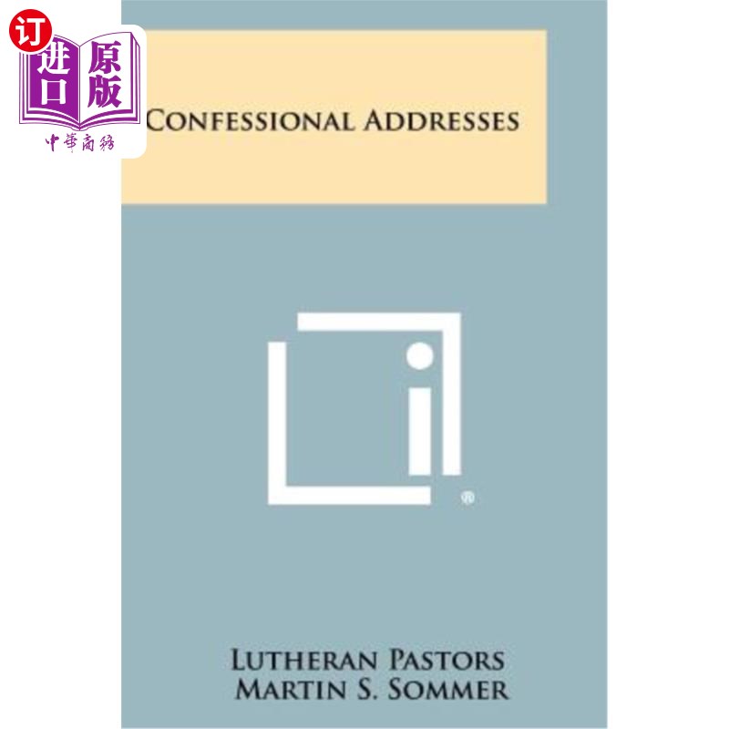 海外直订confessional addresses 忏悔地址