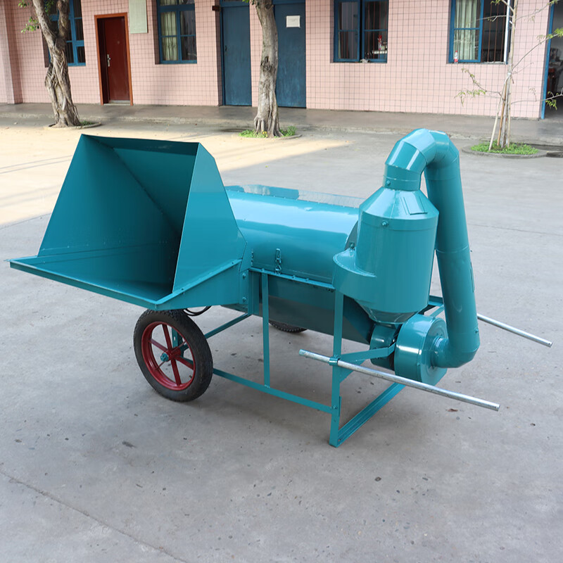 全自动水稻小麦芝麻黄豆高粱打谷机 80多功能脱粒机送车轮不含动力