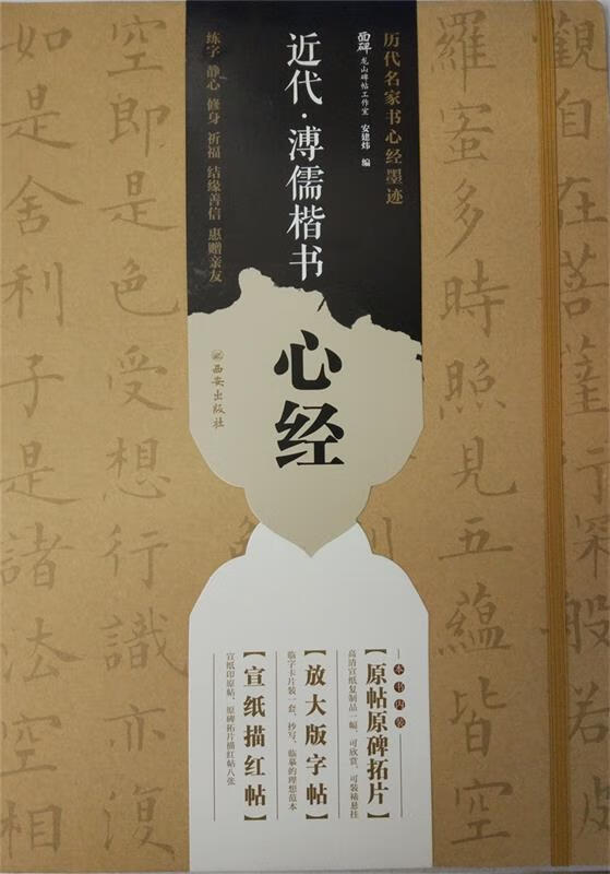 近代·溥儒楷书心经 龙山面碑古籍碑帖工作室 西安出版社