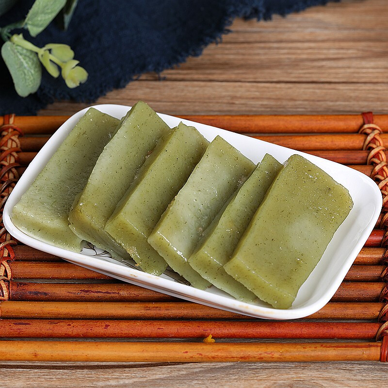 虎钢馋茶叶青糕松阳艾草糕竹花香传统糕点农家手工早餐点心采薇美食