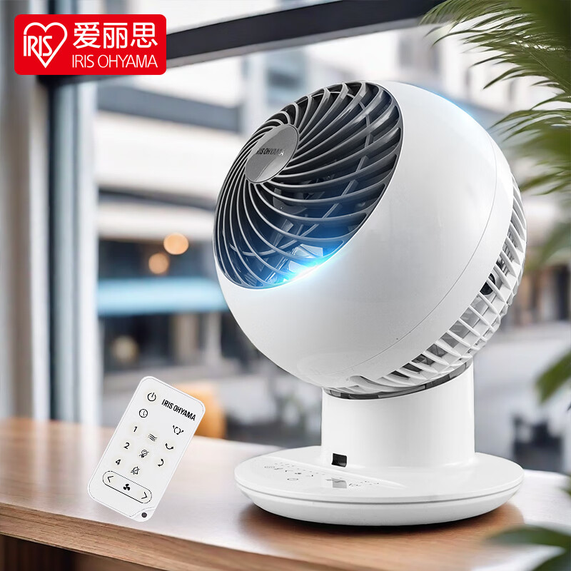 爱丽思（IRIS） 爱丽思空气循环扇桌面电风扇家用办公台式空气循环扇迷你风扇循环扇 SC15T-CT【触控版 上下左右自动，遥控】