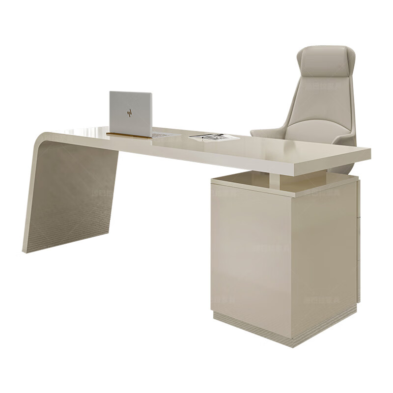 出写美容医美咨询接待桌 意式烤漆医美咨询桌接待洽谈美容院办公桌家