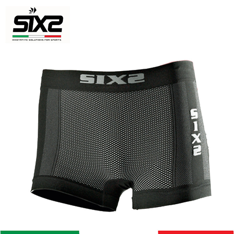 SIXS BOX2 带骑行舒适垫 春秋款运动裤 碳纤维面料 滑雪 跑步 摩托车 运动短裤 吸汗快干保暖舒适 黑色 L号