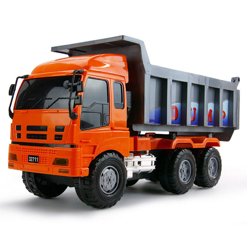 巨大号工程车玩具仿真大号翻斗车惯性汽车32711大型运输车模型自卸车